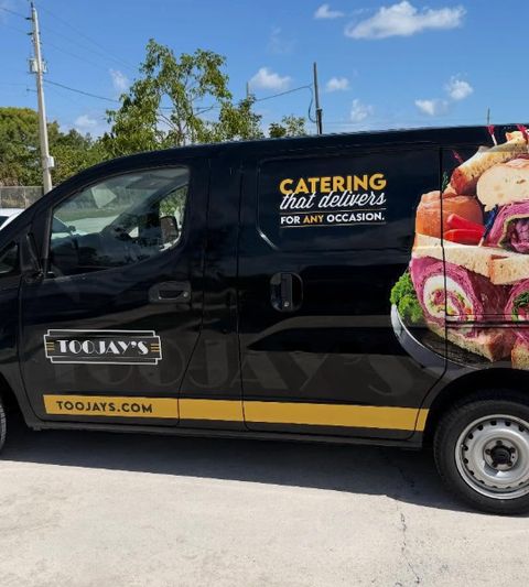 TooJay's catering van wrap