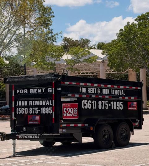 Junk removal dump trailer graphics