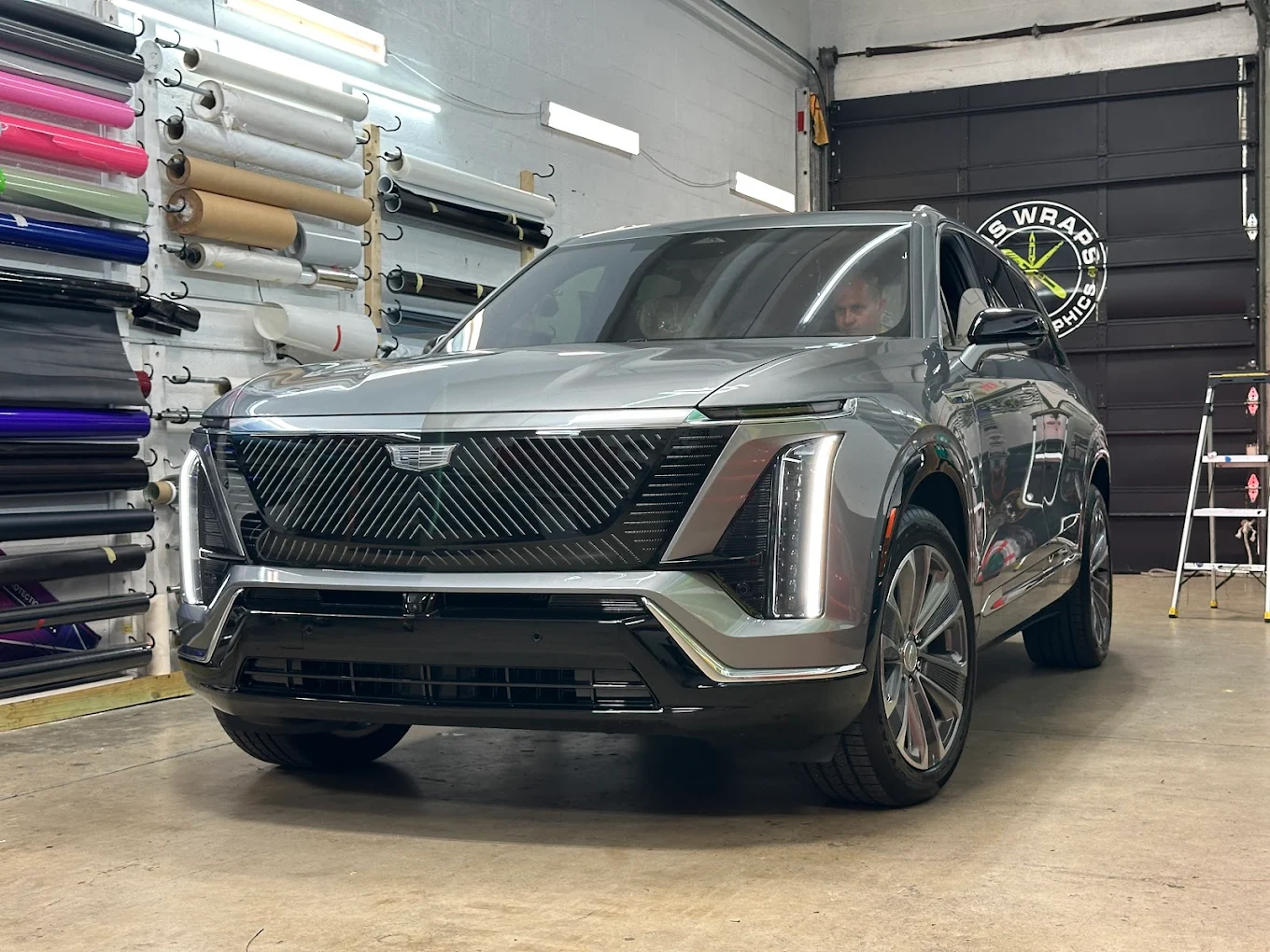 grey cadillac suv wrap, GNS Wraps