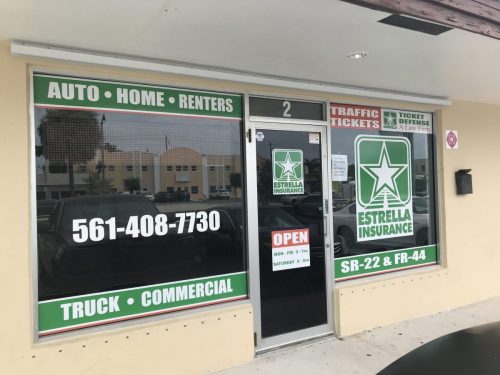 Estrella Insurance | Window Graphics South Florida | GNS Wraps