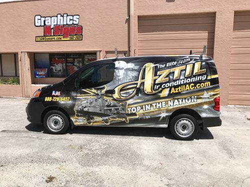Aztel Air Conditioning | Commercial Car Wraps South Florida | GNS Wraps