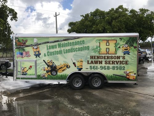 Henderson's Lawn Service | Truck Wraps South Florida | GNS Wraps